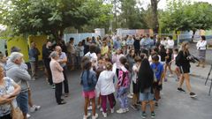 Protesta en el colegio Brea Segade de Tarago�a pidiendo m�s docentes