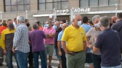 Protesta ante la sede de Daorje. ARCHIVO