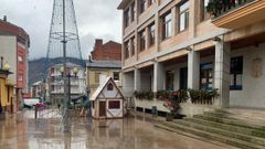 Detalle de la decoraci�n navide�a en A R�a