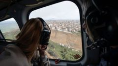 Meloni observa c�mo ha quedado el terreno