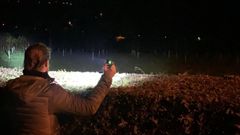 Batida de vecinos de la zona buscando al autor de los robos