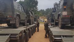 Imagen de archivo de unas maniobras de la Brilat en El Teleno, campo de adiestramiento donde este martes se produjo un accidente