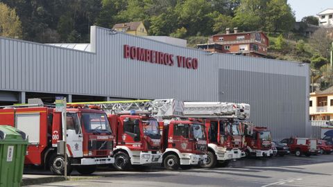 Instalaciones del parque de bomberos de Teis.