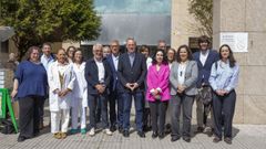 Visita del conselleiro de Sanidade al hospital Virxe da Xunqueira de Cee