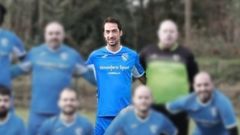 �ngel Gal�n, en una imagen correspondiente a un encuentro de liga en Malpica, el pasado mes de enero