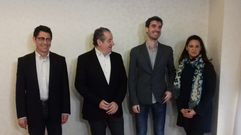 Pablo Sim�n, con los diputados de Ciudadanos