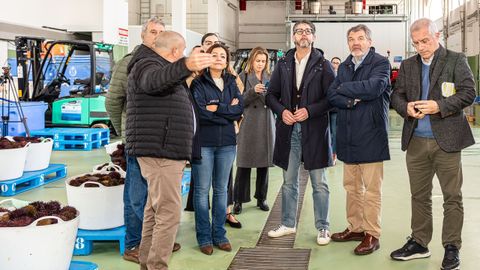 Emilio Queiruga, Daniel Formoso, Marta Villaverde, Luis Oujo, en Porto do Son