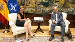 Mar�a Dolores de Cospedal y Wenceslao L�pez en la reuni�n sobre los terrenos de La Vega