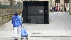 Entrada al Centro de Interpretaci�n das Torres Arzobispais (CITA) de Pontevedra, que est� cerrado al p�blico por altos niveles de gas rad�n