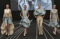 Momento del pase del viernes en el desfile de j�venes dise�adores de la pasarela camari�ana. 