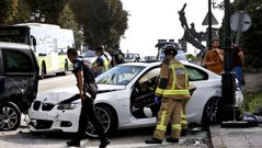 Imagen de un accidente urbano ocurrido en Vigo en el 2019