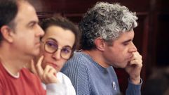 Concejales del BNG durante un pleno municipal, en foto de archivo.