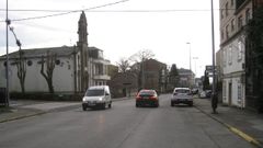 Imagen de la avenida de Lugo en la intersecci�n con la r�a da Feira