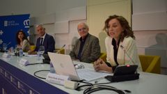 M�nica Groba, Valent�n Garc�a, V�ctor F. Freixanes e Mar�a Pardo, na xornada.