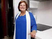 Natalia V�zquez volvi� a sonre�r en la asociaci�n de viudas.