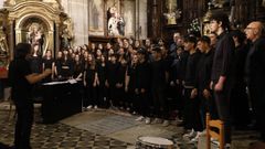 En imagen, un concierto del coro del Conservatorio en la iglesia de las Concepcionistas