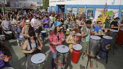 As� fue el regreso del festival de batukada de Tr�pico de Grelos en Santiago