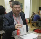 Llano, votando ayer. 