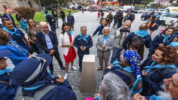 Participantes en la primera edicin de las Camiatas por etapas organizadas por la Diputacin.