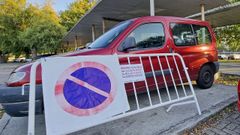 Aparcamiento del recinto ferial de Pontevedra, preparado para recuperar el �botell�dromo�