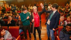 La candidata del BNG de A Pobra, el d�a de su presentaci�n.