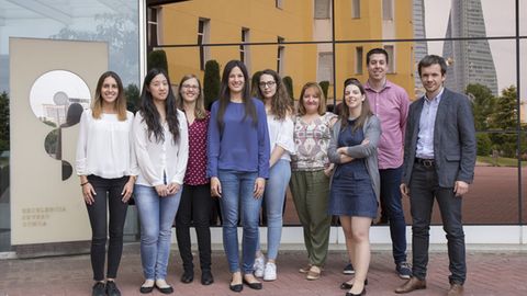 El grupo de Met�stasis Cerebral del CNIO est� liderado por Manuel Valiente (primero por la derecha)