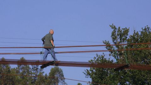 Ponte colgante en A Estrada, Pontevedra