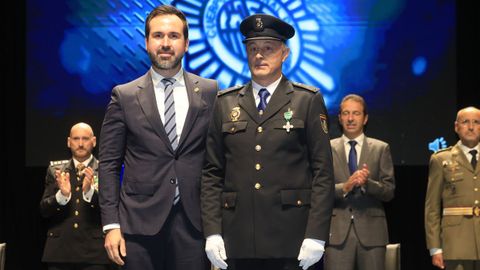 Fiesta de la Polic�a Nacional en Lugo, los condecorados