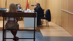 La acusada, durante el juicio celebrado este jueves en Ourense