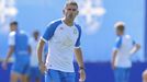 Antonio Hidalgo, durante un entrenamiento del conjunto blanquiazul en el D&eacute;por Training Center