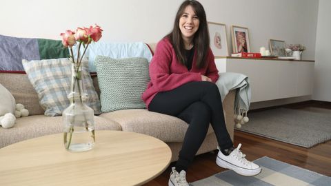 Sara Naveiro, en su casa de Touro