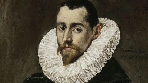 Detalle de �Retrato de caballero joven�, de El Greco
