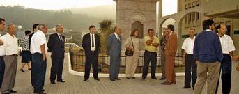 Inauguracin dedicada a Domingo Antonio de Andrade en Cee, no mes de agosto de 1990.