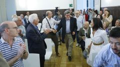 El ministro Escriv� particip� en un acto en el Centro Cultural �ngel Valente junto a Paco Rodr�guez.