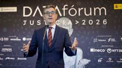 El ministro F�lix Bola�os este viernes en la clausura de DATAF�rum en A Coru�a