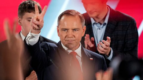 El candidato euroescéptico a la Presidencia de Polonia, Karol Nawrocki, proclamado ganador
