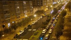 Imagen de la avenida de Esteiro, esta ma�ana