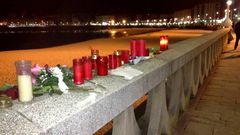 El lugar de la tragedia, siete d�as despu�s