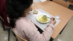 Comedor escolar en un colegio gallego