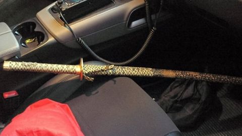 Imagen del arma intervenida.