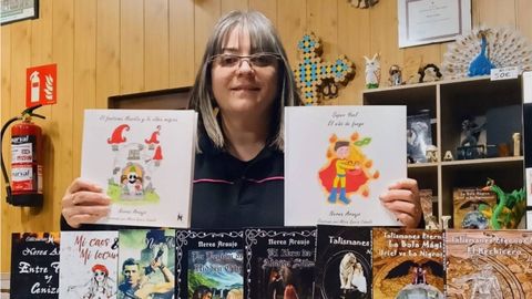 Nerea Araujo, hostelera en Moreda de Aller y escritora