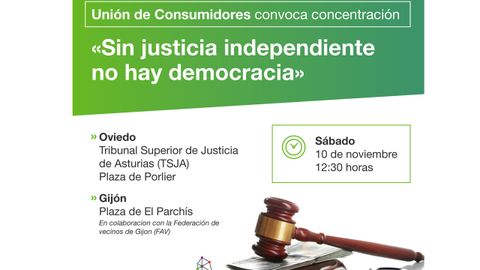 Convocatoria de las concentraciones en Oviedo y Gij�n contra la sentencia del Supremo por el impuesto de las hipotecas