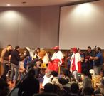 En Rodeiro, los Magos acudieron al consistorio y en Vila de Cruces estuvieron en el Auditorio