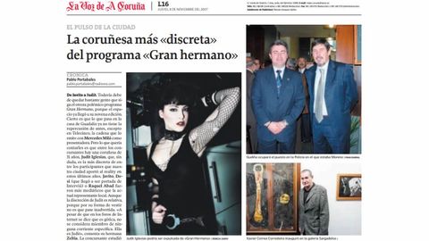 Informacin publicada en La Voz de Galicia el 8 de noviembre del 2007