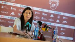 Lupe Murillo, este lunes, en rueda de prensa para hacer balance de la temporada