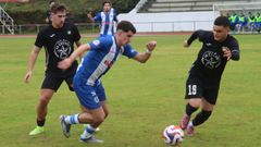 Imagen del partido entre el Puebla y el Cultural Maniños en A Alta.