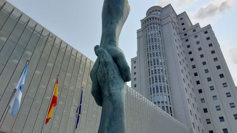 Imagen de archivo de la Cidade da Xustiza de Vigo que hoy sufri un apagn a las 10 de la maana