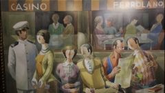 En la imagen, la obra �La casta�, dedicada al Casino Ferrolano, donde Collado inaugur� su primera exposici�n individual con solo 18 a�os