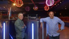 Jorge Santos y �lvaro Villama�a, socios y copropietarios de la discoteca La Luna.