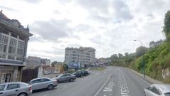 tramo de la N-550 en la que se produjo el alcance